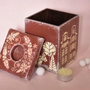 Короб підсвічник "Зимове місто"
