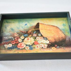 Таця "Кошик з квітами"