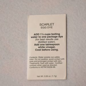 Барвник для писанок - scarlet (США)