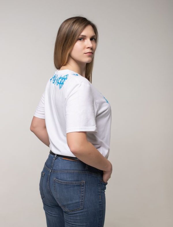 Футболка з вибійкою "Убе" MS - Зображення 2