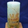 Свічка "Великодні зайці" 7*15см