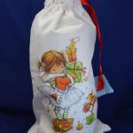 Торбинка "Дівчинка з подарунками" | Майстерня